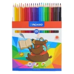 مداد رنگی 24 رنگ جعبه مقوایی طرح خرس پیکاسو PICASSO (5)