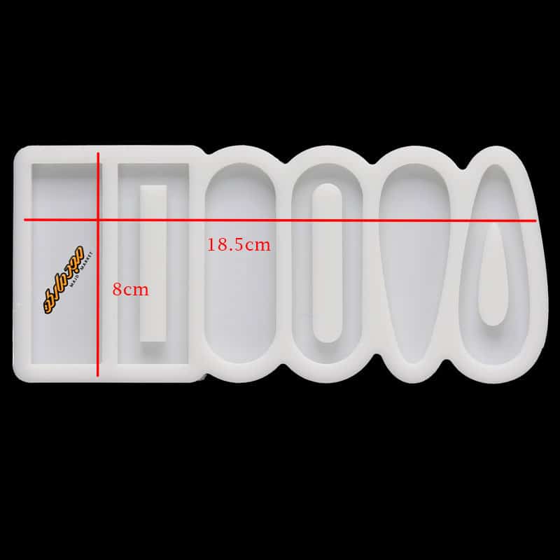 قالب سیلیکونی گیره طرح دار جور 103 سلنا