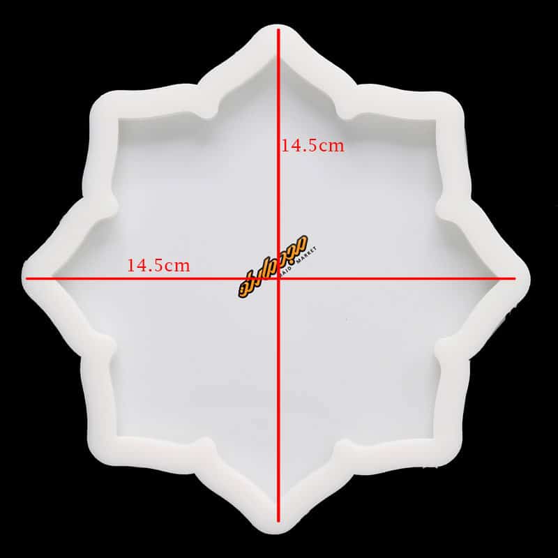 قالب سیلیکونی زیر لیوانی ستاره 02 سلنا