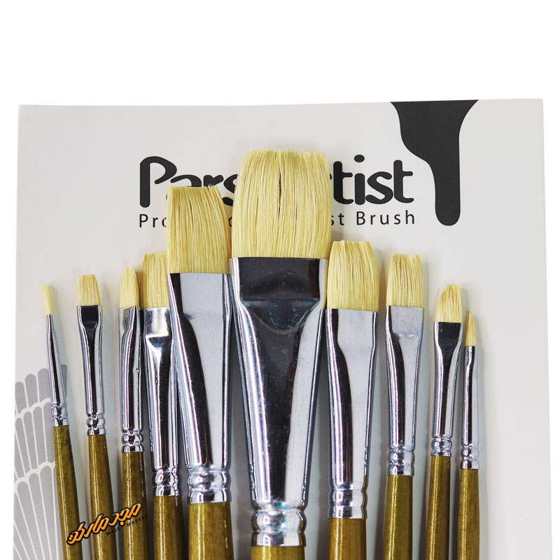 ست قلم مو تخت مو ریز طبیعی کد 2050 پارس ارتیست