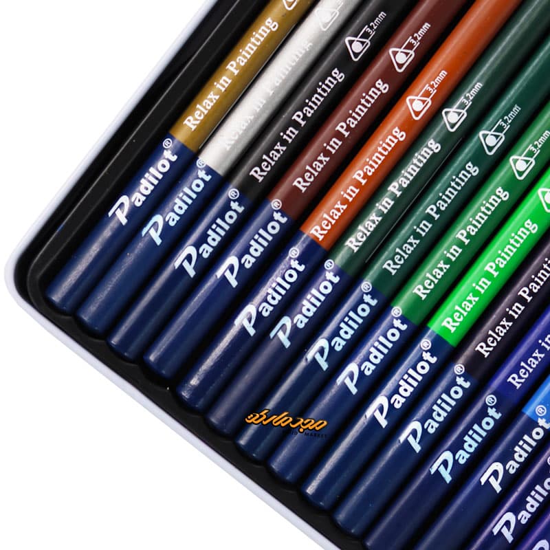 مداد رنگی پادیلات جعبه فلزی 24 (7)