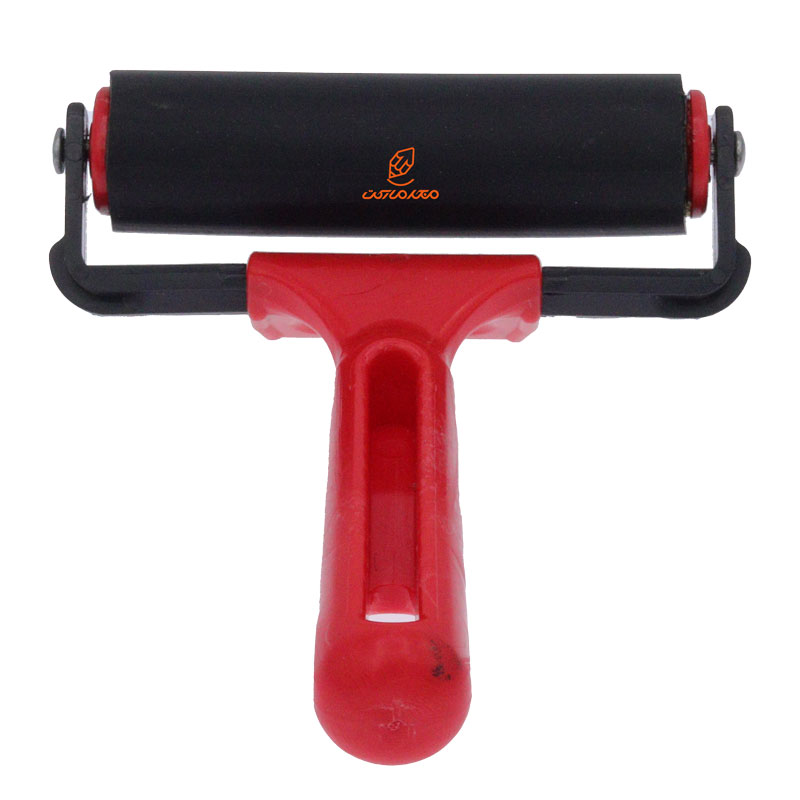 غلطک چاپ دسته قرمز 10 سانت پلاستیکی (3)