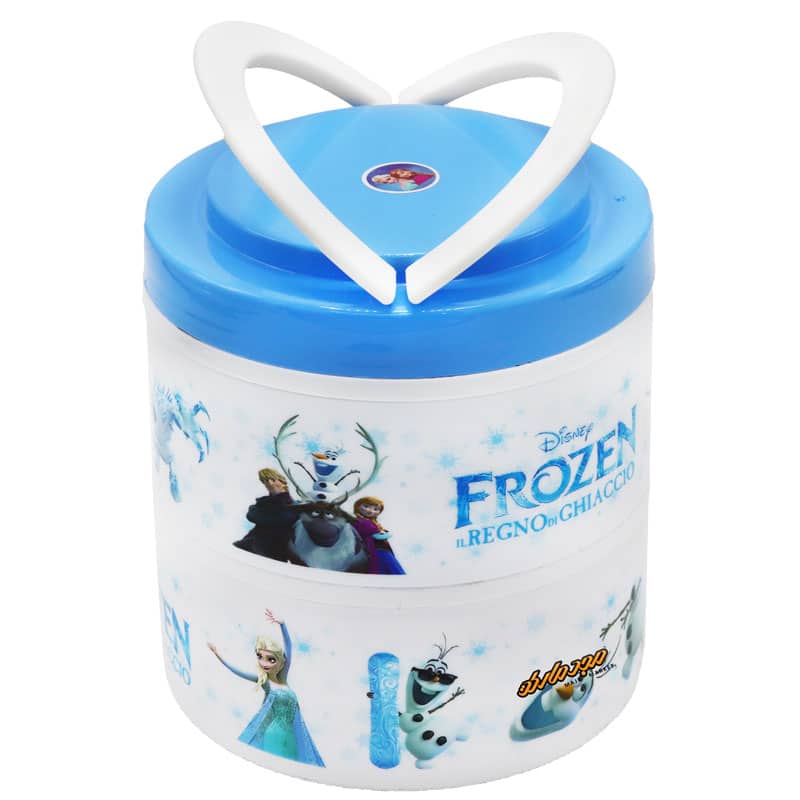 ظرف غذا 2 طبقه داخل استیل طرح فروزن 173-2