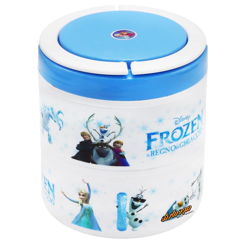 ظرف غذا 2 طبقه داخل استیل طرح فروزن 173