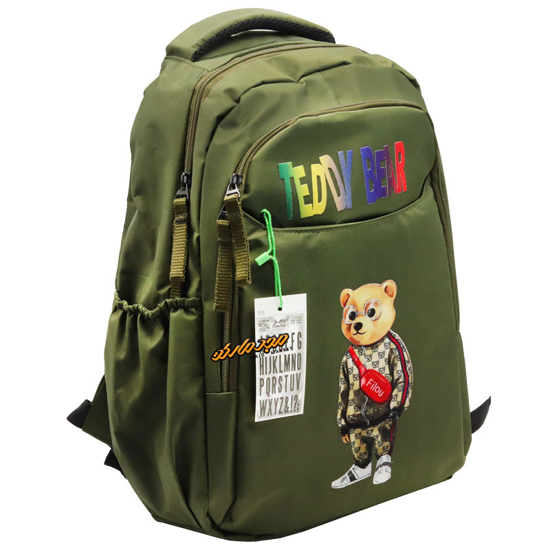 کوله پشتی سبز طرح تدی