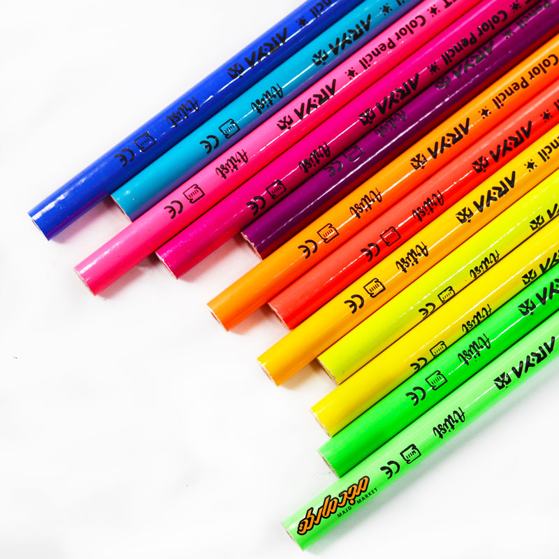 مداد رنگی اریا جعبه کاغذی 12 (9)