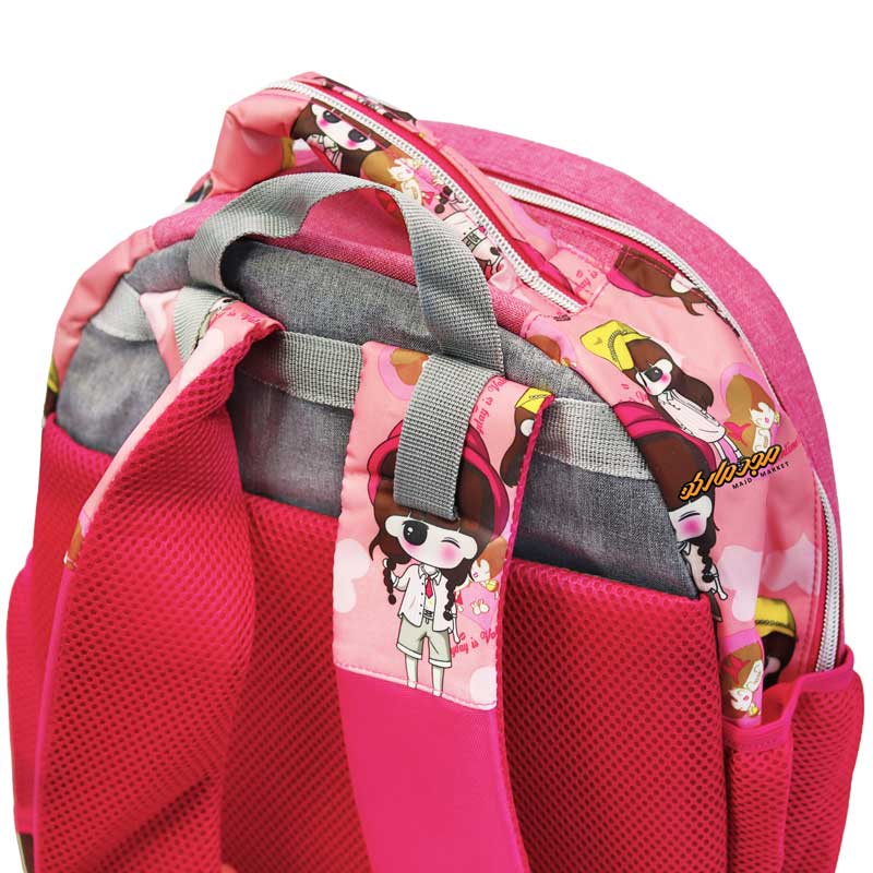 کوله پشتی صورتی طرح سوفی-3