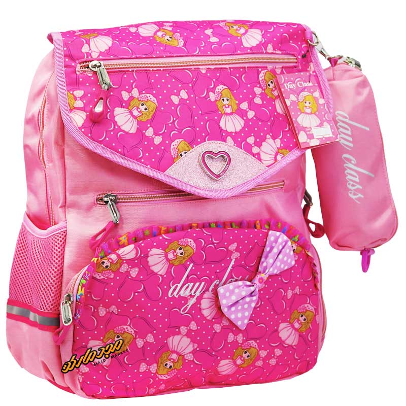 کوله پشتی صورتی طرح لوسی