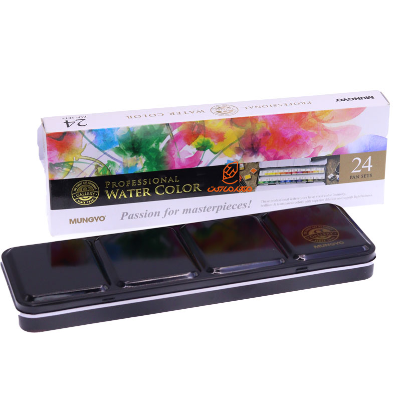 آبرنگ 24 رنگ قرص نیمه مانگیو MUNGYO (2)