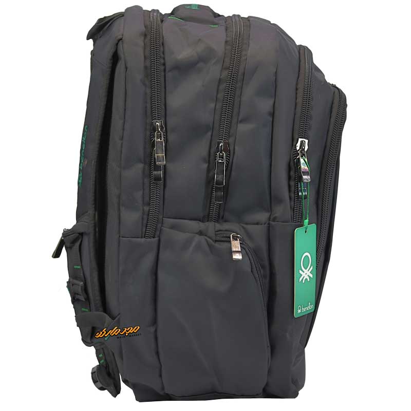 کوله پشتی بزرگ مشکی بنتون benetton-2