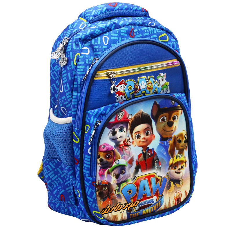 کوله پشتی ابی طرح سگ های نگهبان