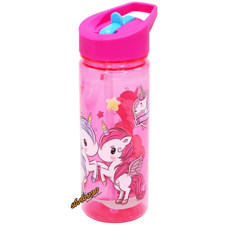 قمقمه 8840 طرح تک شاخ صورتی لیدر