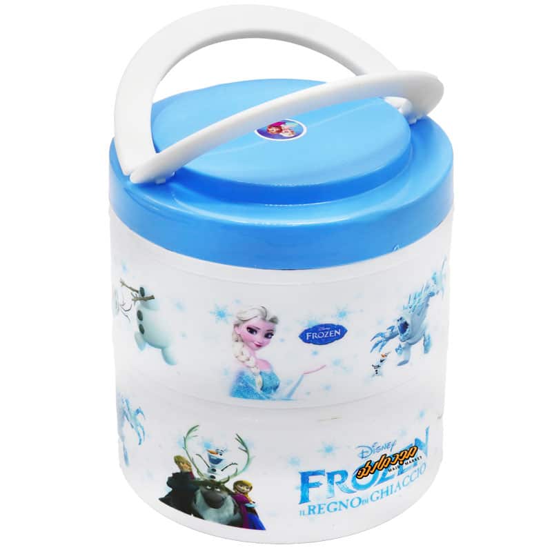 ظرف غذا 2 طبقه داخل استیل طرح فروزن 173-3