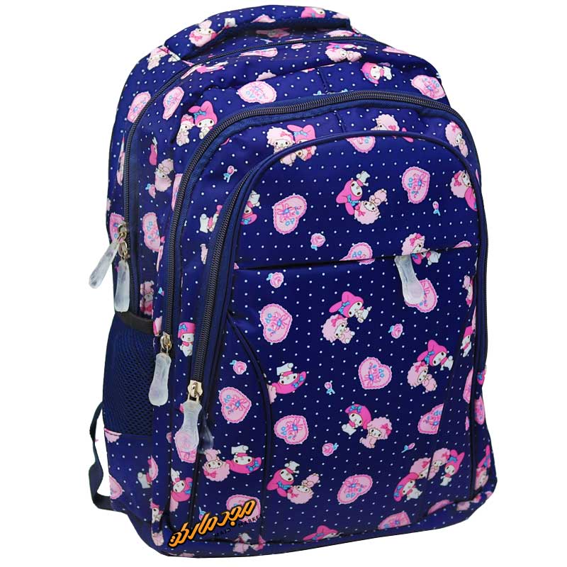 کوله پشتی سرمه ای طرح فانتزی