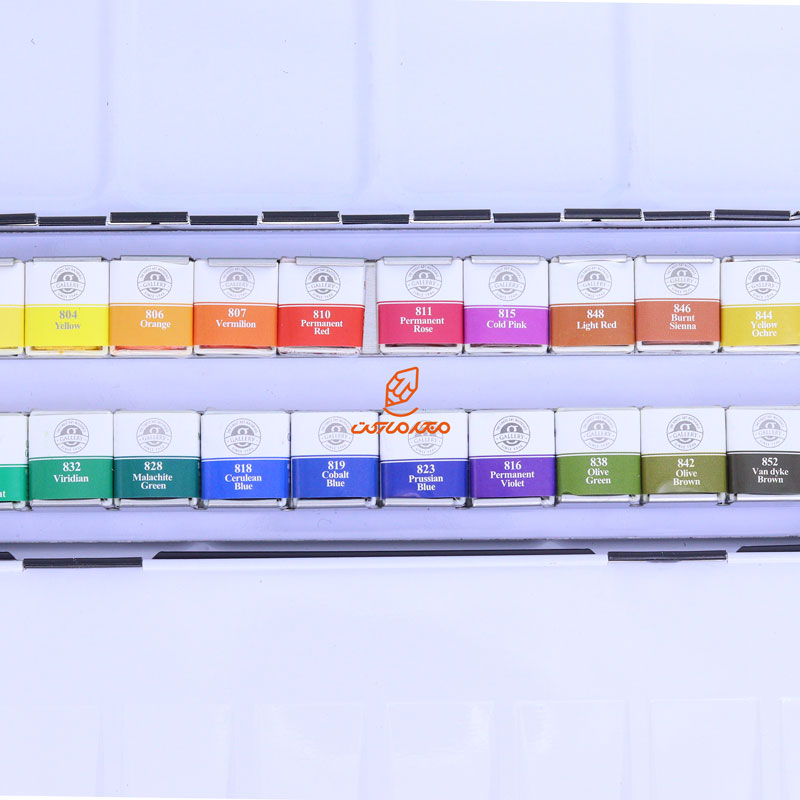 آبرنگ 24 رنگ قرص نیمه مانگیو MUNGYO (8)