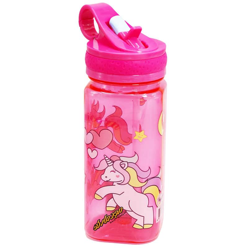 قمقمه 8841 طرح تک شاخ صورتی لیدر