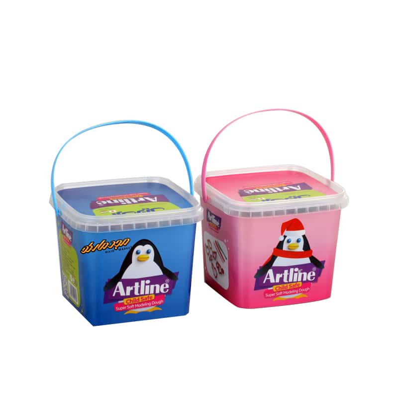 خمیر بازی 22 گرمی 12 رنگ سطلی آرت لاین