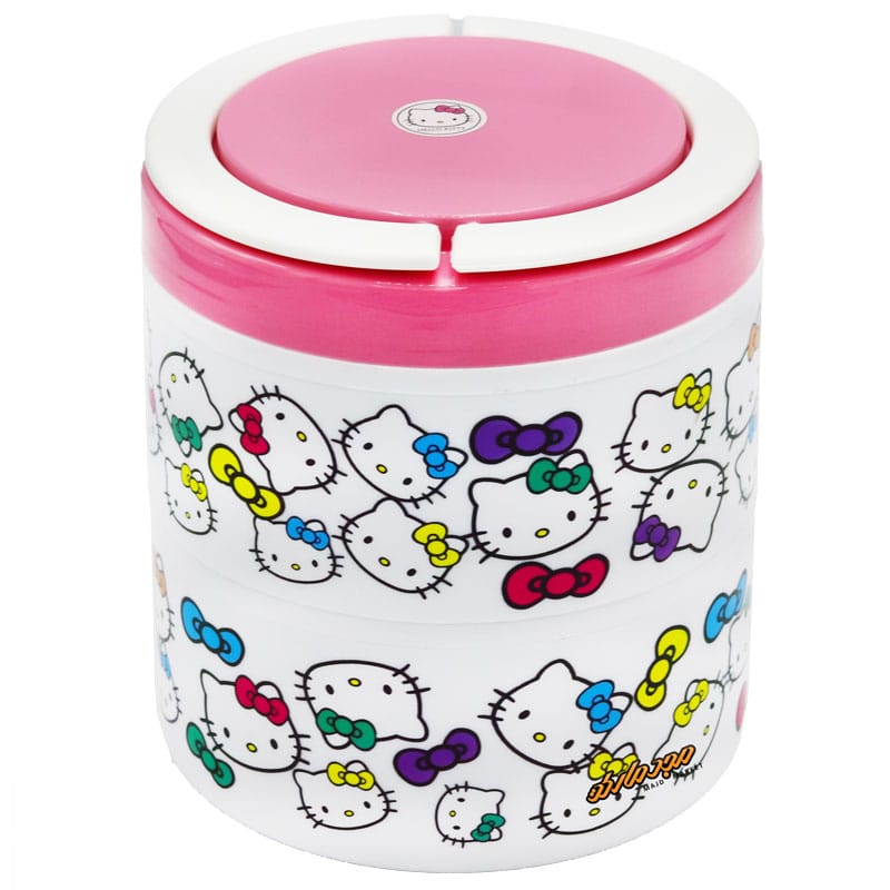 ظرف غذا 2 طبقه داخل استیل طرح کیتی 173