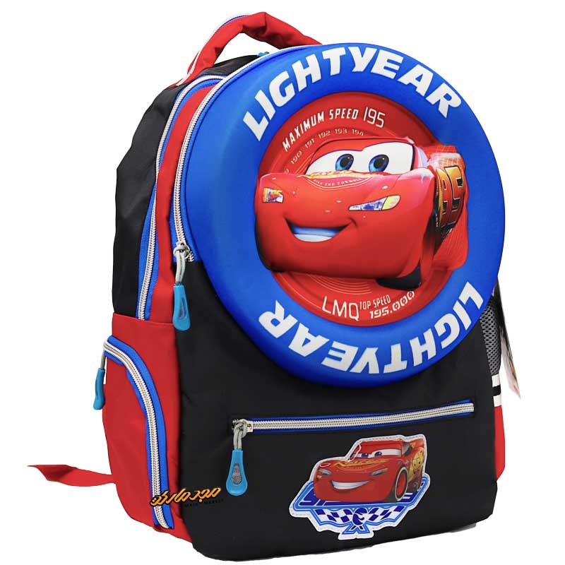 کوله پشتی مشکی طرح مک کوئین