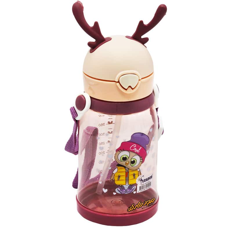 قمقمه 8842 طرح جغد بنفش لیدر