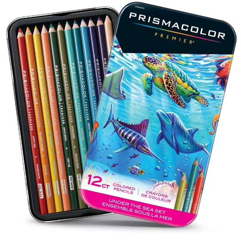 مداد رنگی 12 رنگ سری دریا پریسما کالر
