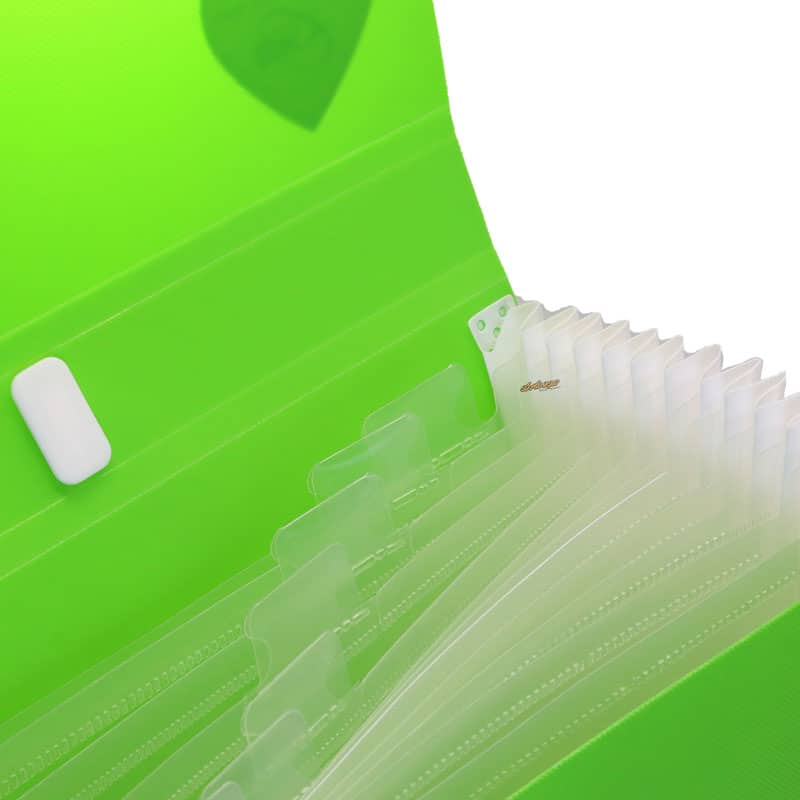 کیف فایلی 12 خانه سبز اسکای (1)