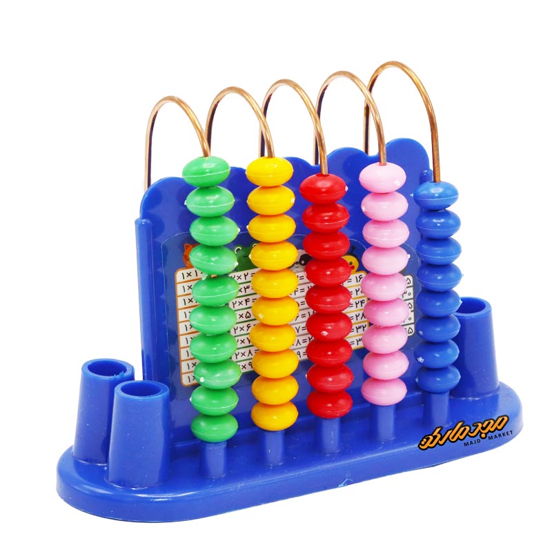 چرتکه آموزشی 5 میل قوس دار آبی مهتاب