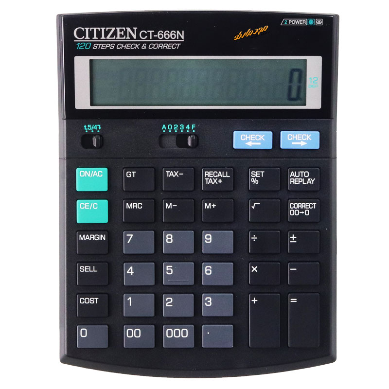 ماشین حساب رومیزی 12 رقم سیتیزن مدل CT666N