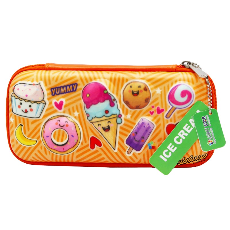 جامدادی 3-301 نارنجی طرح بستنی لایت استار