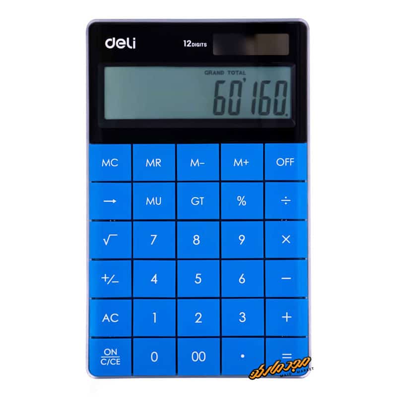 ماشین حساب رومیزی 12 رقم آبی دلی مدل 1589