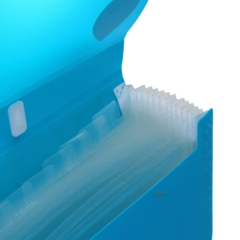 کیف فایلی 12 خانه آبی اسکای (3)