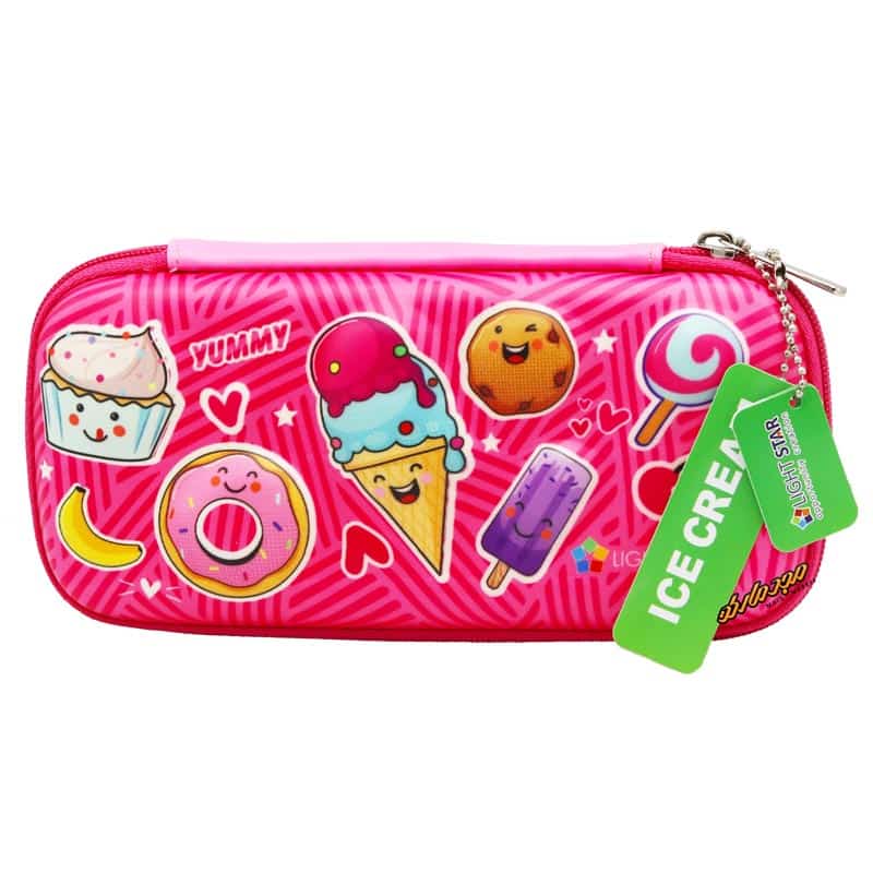 جامدادی 3-301 صورتی طرح بستنی لایت استار