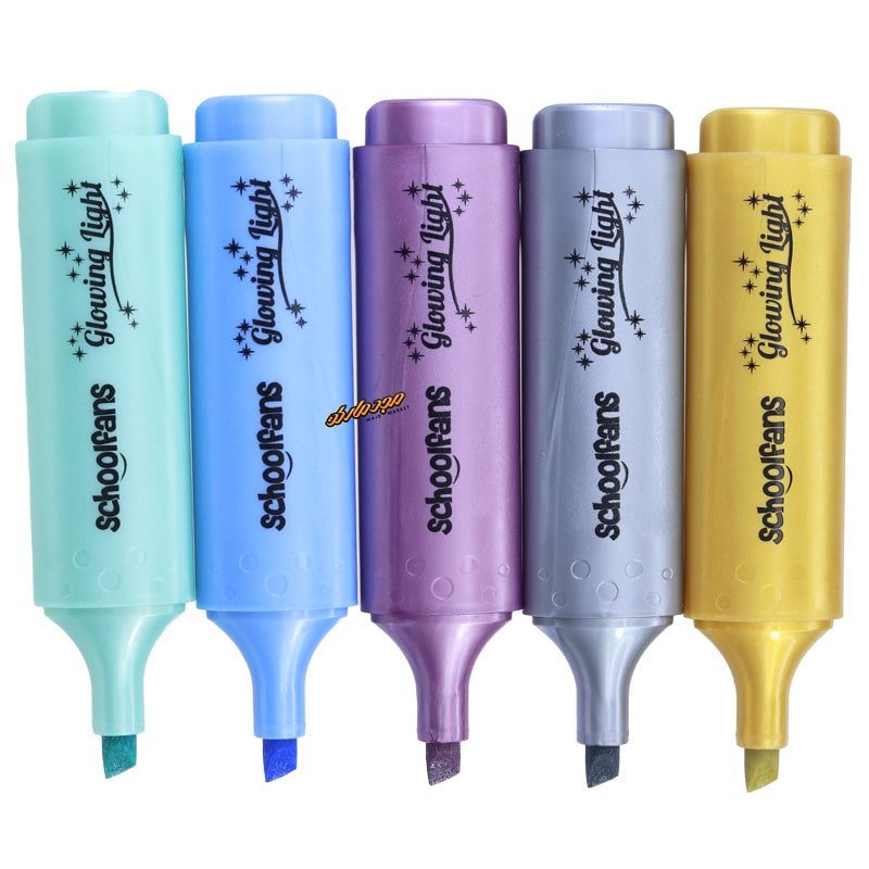 ماژیک علامت گذار 5 رنگ متالیک اسکول فنس 92316 (2)