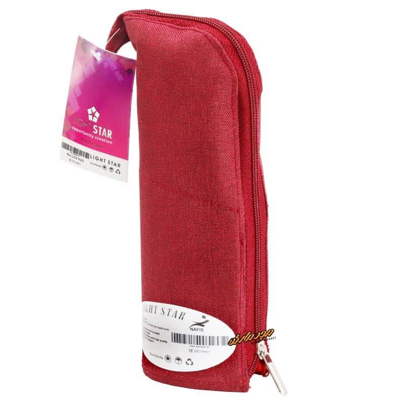 جامدادی 012 تک زیپ زرشکی لایت استار