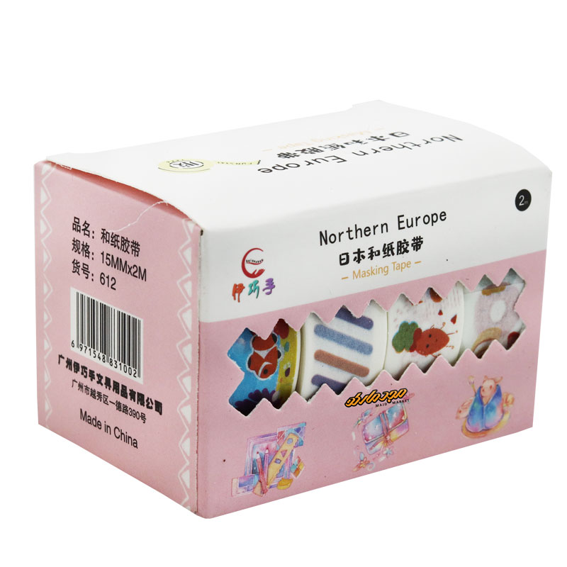 چسب نواری طرح دار صورتی 1502