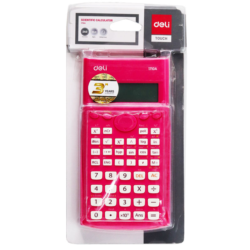 ماشین حساب مهندسی صورتی دلی مدل 1710A