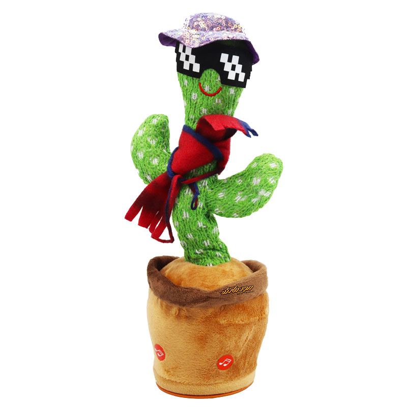 کاکتوس عینک دار کلاه بنفش موزیکال سخنگو