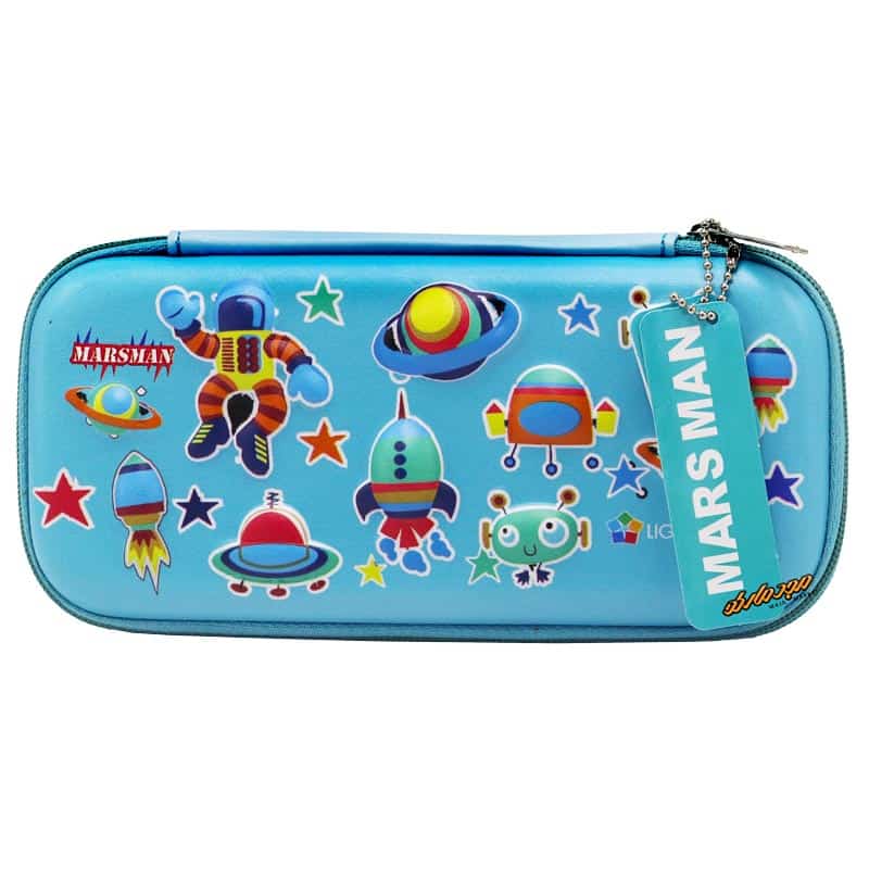 جامدادی 1-301 آبی کم رنگ طرح فضانوردی لایت استار