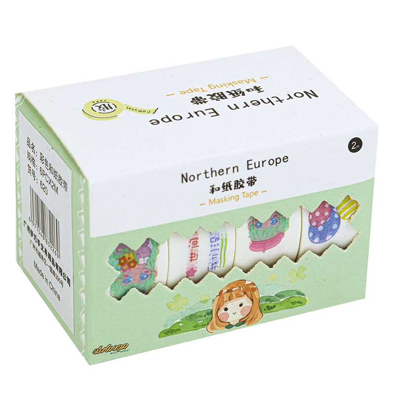 چسب نواری طرح دار سبز 1502