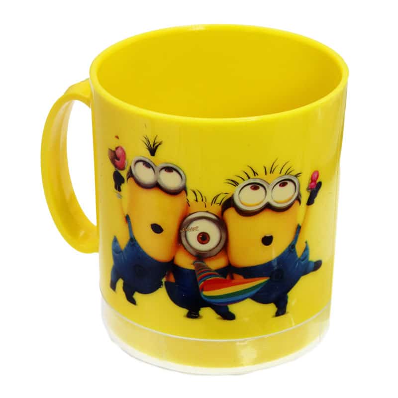 لیوان دو تیکه زرد طرح مینیون های متعجب Home&amp;School