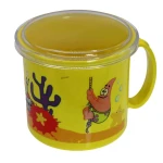 لیوان لبه دار زرد طرح باب اسفنجی Home&School (1)