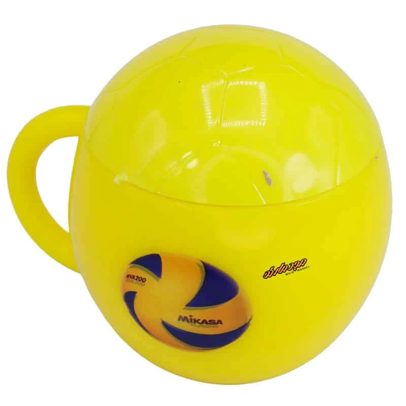 لیوان زرد طرح بازیکن والیبال Home&School (3)