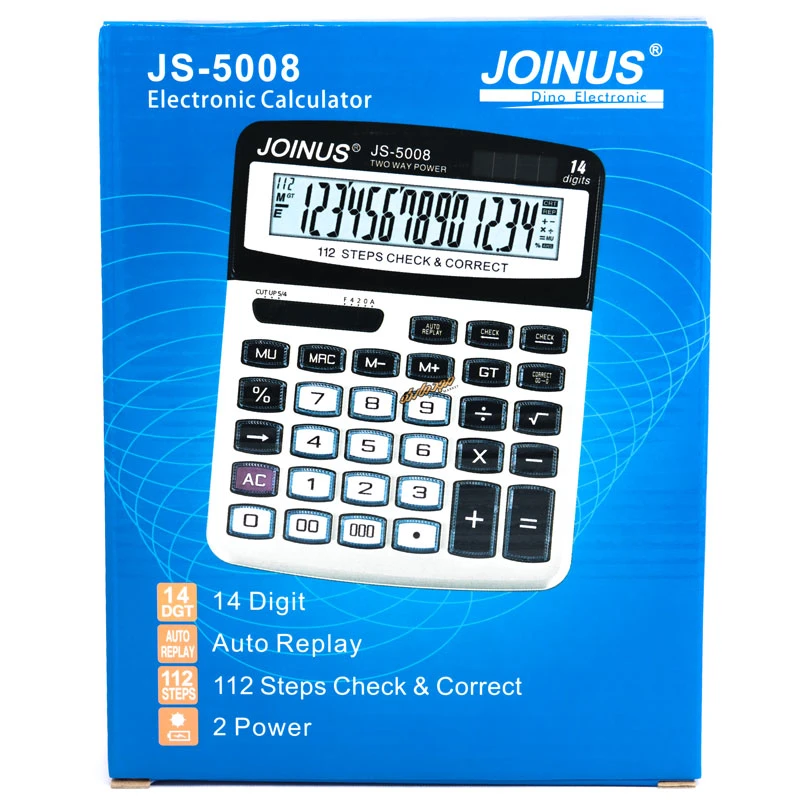 ماشین حساب رومیزی 14 رقم جنیوس مدل JOINUS JS-5008 (2)