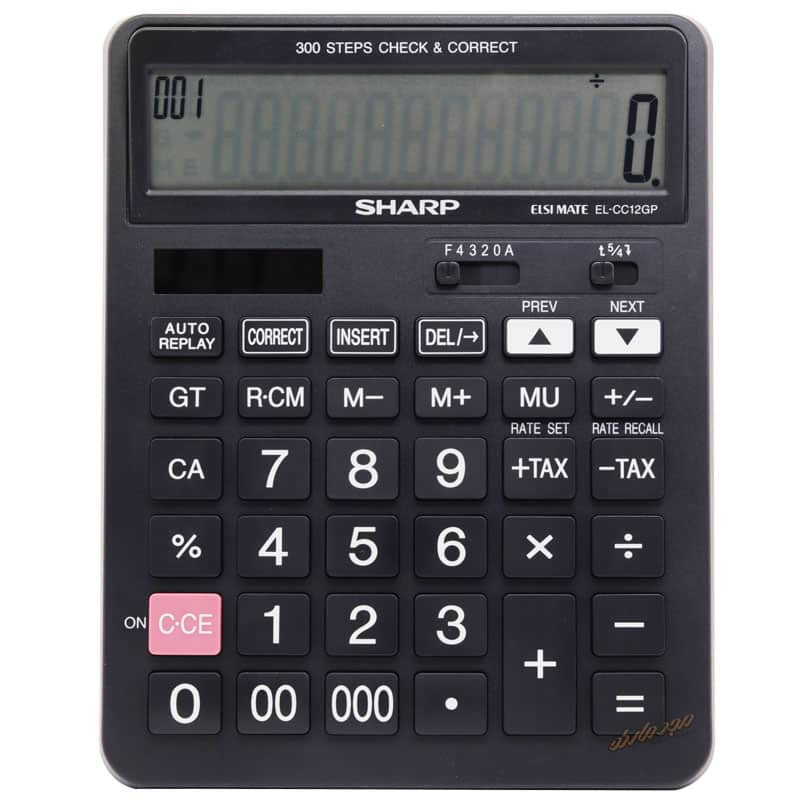 ماشین حساب رومیزی 12 رقم شارپ مدل ELCC12GP
