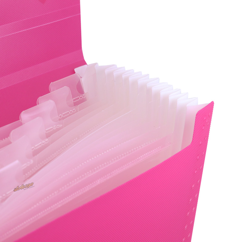 کیف فایلی 12 خانه صورتی اسکای (3)