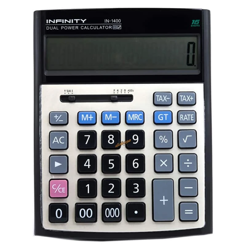ماشین حساب رومیزی 16 رقم اینفینیتی مدل INFINITY IN-1400 (4)
