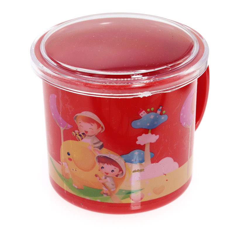 لیوان لبه دار قرمز طرح فیل Home&School (3)