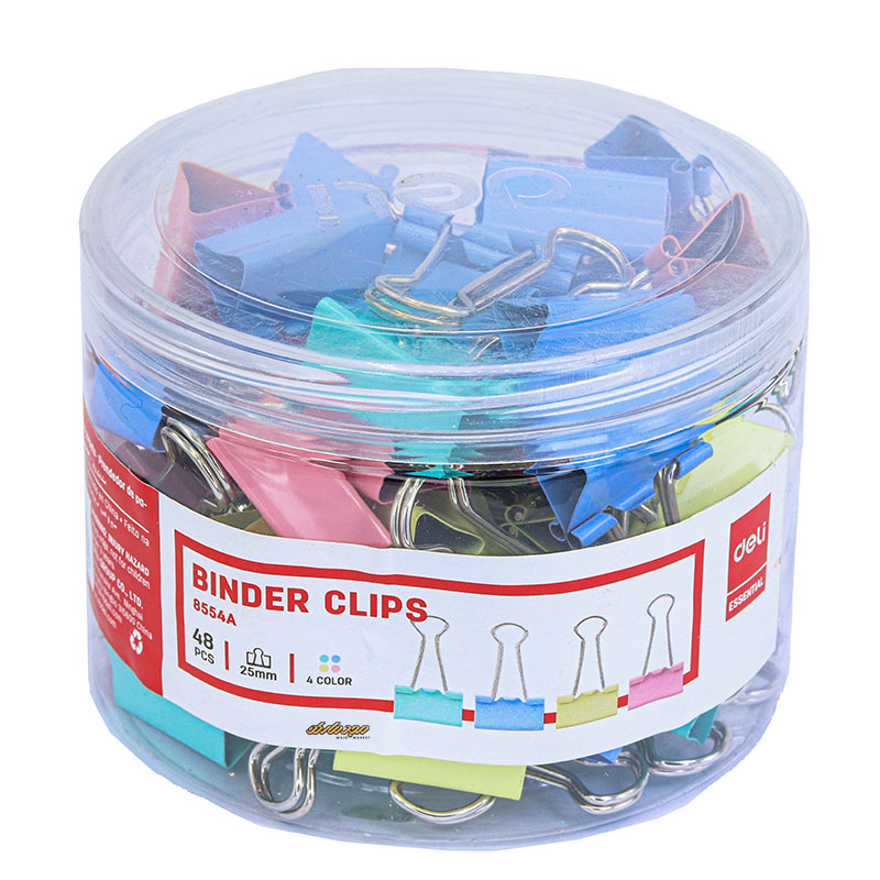 گیره دوبل 25 رنگی 8554 دلی DELI