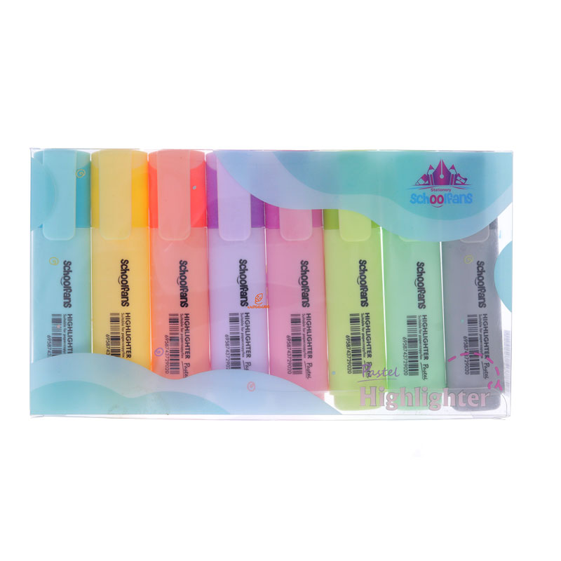 ماژیک علامت گذار پاستلی 8 رنگ اسکول فنس 92315 (2)