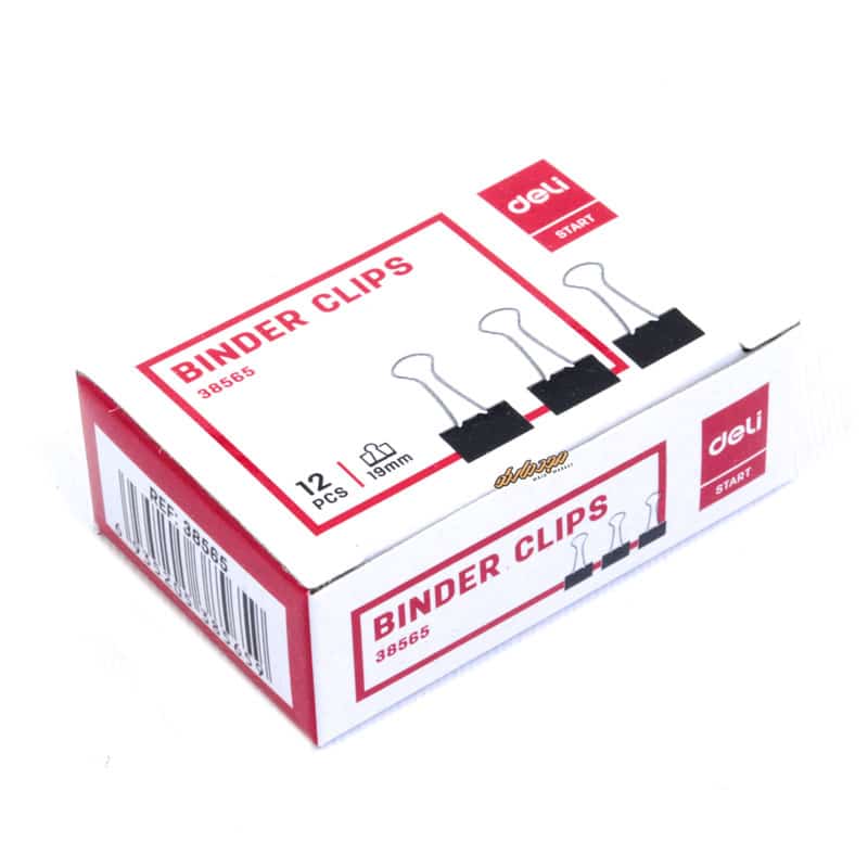 گیره دوبل 19 مشکی 38565 دلی DELI